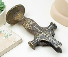 Antique Brass Sword Handle Hilt Original Old Hand Crafted picture