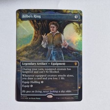 Bilbo’s Ring FOIL - Borderless Box Topper - The Hobbit - MTG picture