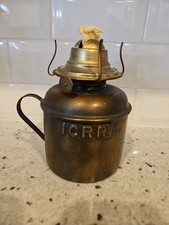 VTG Brass Handled Illinois Central Railroad ICRR Lantern P&A Eagle Burner NOS picture