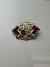 Chicago Heights Alumni 1965 Fraternity Lapel Pin Gold Tone Enamel Collectible picture