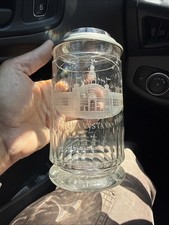 Antique German Bohemian Glass Beer Stein ZEMSKÁ VÝSTAVA V PRAZE