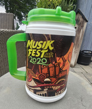 *EXCLUSIVE VARIANT* RARE MusikFest 2020 Beer Mug w/ Green Handle & Lid picture
