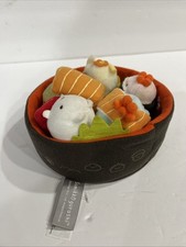 San-X Sumikko Gurashi Characters Sushi Bowl Plush Original year Not Replica HTF picture