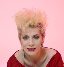 Studio portrait of Angie Bowie English actress model former wife o- Old Photo 2 picture