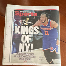 Newsday Sports Section Cover NBA Finals