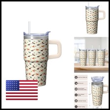 Baiheyi Dachshund Gifts Women Mother's Day, 20 Oz Tumbler Handle And Straw picture