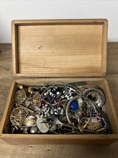 Large Vintage Mixed Collectibles Junk Drawer Lot – Jewelry, Pins, Coins, Compact picture