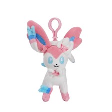 12Cm Licensed Sylveon Plush Toys Soft Doll Key Chain Ring Bag Strap picture
