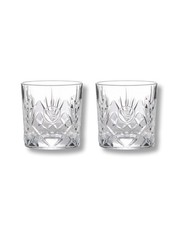 Woodford Reserve WR Glencairn Crystal Rocks Glasses Bourbon Whiskey Set of 2 picture