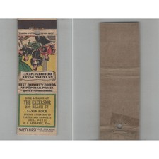 1920s Safety First Matchbook Cover The Excelsior Savin Rock picture