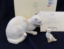 Lenox NEW FRIENDS 2-Piece Cats Kittens Figurine Sculpture New In Box COA picture
