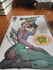 Danger Girl Preview – Gold Cover – Signed by J. Scott Campbell – Wizard Authenti picture
