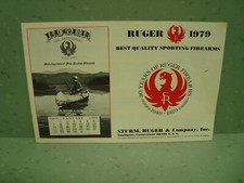 1979 Ruger Firearms Sales Brochure Leaflet picture