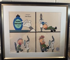 Limited Addition Certified Animation Framed Serigraph Cel “Figaro Fertilizer” picture