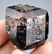 58-gm Etched Natural Spessartine Garnet Skeletal Crystal - skardu, Pakistan. picture