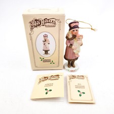 Vintage Jan Hagara Christmas Ornament Jill 1986 with Box Porcelain Figure RO picture