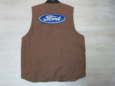FORD LARGE CLOTH PATCH BACK SIZE BLUE IRON ON / SEW ON HOT ROD RACING F150 F250 picture