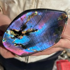 1lb Natural labradorite quartz crystal freeform polished specimen healing picture
