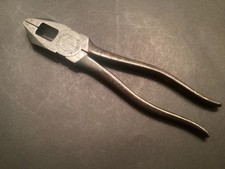 Vintage Kraeuter Linemans Pliers 1801-8 1/2 Side Cutter Industrial Pliers picture