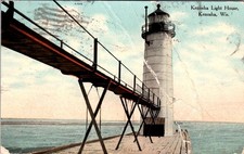 1909 Post Mark, Kenosha Light House , Kenosha, Wisconsin, 2002 picture