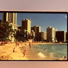 VTG Hawaii 65 Slides People Swimsuits Beach Boat Hotel, Pool, Palm Trees 1970’s picture