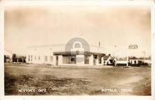1940s Buffalo TX Texas Nestor's Cafe RPPC Photo Postcard COPY picture