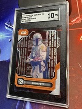 Topps 2024 Star Wars Boba Fett #14 Death Star Interior Red Orbit SGC 10 4/5 picture
