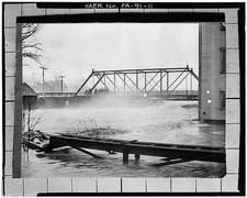 Photo:Harrisburg PA c1900 Bridge Street Bridge Flood View picture