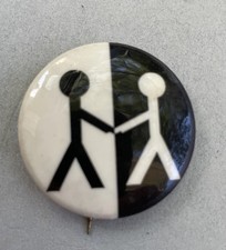 SNCC Student Non-Violent Comm Civil Rights Handshake Cause Pinback Button picture