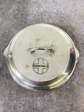 Griswold Chrome Cast Iron Skillet Basting Lid only 1098B size 8  picture