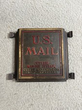Vintage Cutler Mailing System Mail Chute Rochester New York USA Original Paint picture