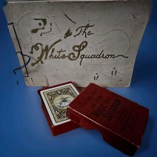 Antique Fireside Game Co White Squadron 52+2+Dir./ Woolson Spice Co Souvenir Bk picture