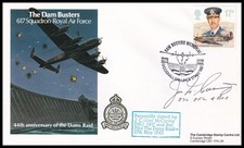 Dams Raid Pilot JOE McCARTHY DSO DFC* Signed DAMBUSTERS Anniversary Cover picture