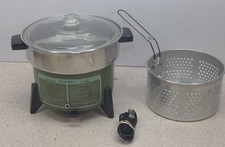 Vintage Munsey Slow Cooker Fryer Avocado Green Model CF65 Cleaned & Tested picture