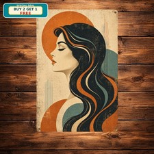 Rustic Artisan Pattern Graphic Illustration Creative Home Art Metal Sign Board picture