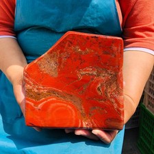 13.33LB  Natural Red jasper Quartz Crystal mineral specimen Healing Decoration picture