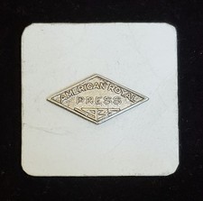 1935 American Royal PRESS Live Stock Show Screwback Pin Kansas City,MO Rodeo picture