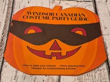 Vintage Windsor Canadian Whiskey Halloween Costume Guide, Promo, Very Rare picture