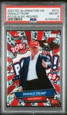 2024 WILD CARD ALUMINATION COMIX DONALD TRUMP EDITION DONALD TRUMP 2/10 PSA 8 picture