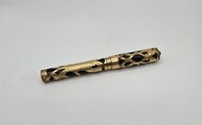 Vintage 1930s Sheaffer Fountain Pen Victorian Filigree Gold Overlay picture