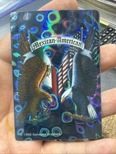 Rare 1996 Gonzales Graphics Mexican-American Holo Prism Vending Sticker Card picture