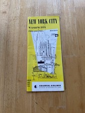 Vintage 1956 Colonial Airlines New York City Washington DC Travel Brochure picture