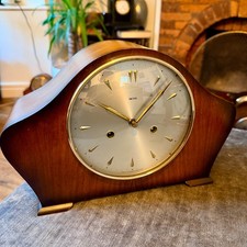 Smiths Mantel Clock 1959 F6G Art Deco Gong Strike Fully Restored British picture