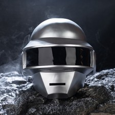 Xcoser 1:1 Daft Punk Helmet Thomas Cosplay Silver Replica Props Halloween Party picture