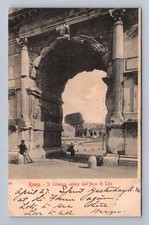 Roma Antique Italy Postcard Roma Roma Arch of Titus Colosseum 1905 picture