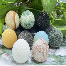 1pc mixed Natural Quartz Crystal stone dragon egg hand carved skull Reiki Heali picture