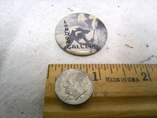 The Clash vintage london calling pinback button NYC  1979 era TOUR picture