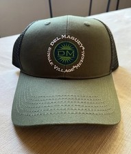 Del Maguey Single Village Mezcal Army Green Trucker Hat Adjustable SnapBack NEW picture
