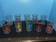 10 Vintage THE FLINTSTONES Glasses/ 4.25