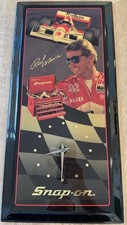 Vintage Snap-On Wall Clock Rick Mears Indy 500 Marlboro Racing Snap On EUC picture